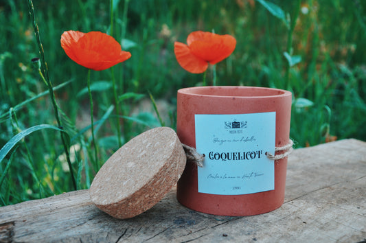 Bougie Coquelicot